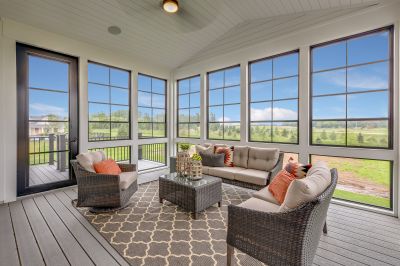 Completed Sunroom with View